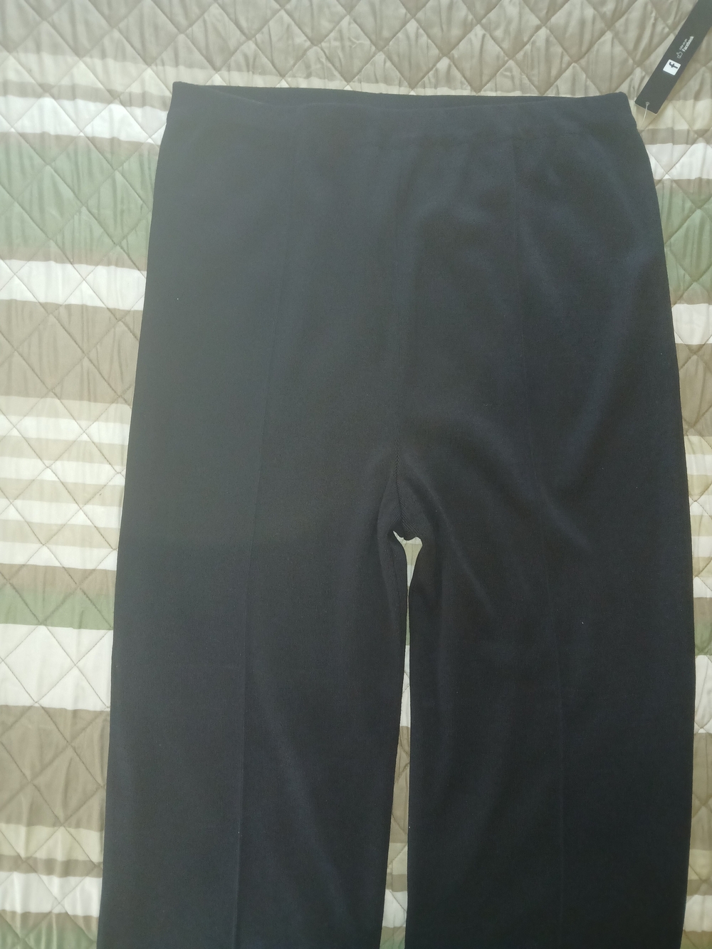 Misook Black Straight-Leg Pants